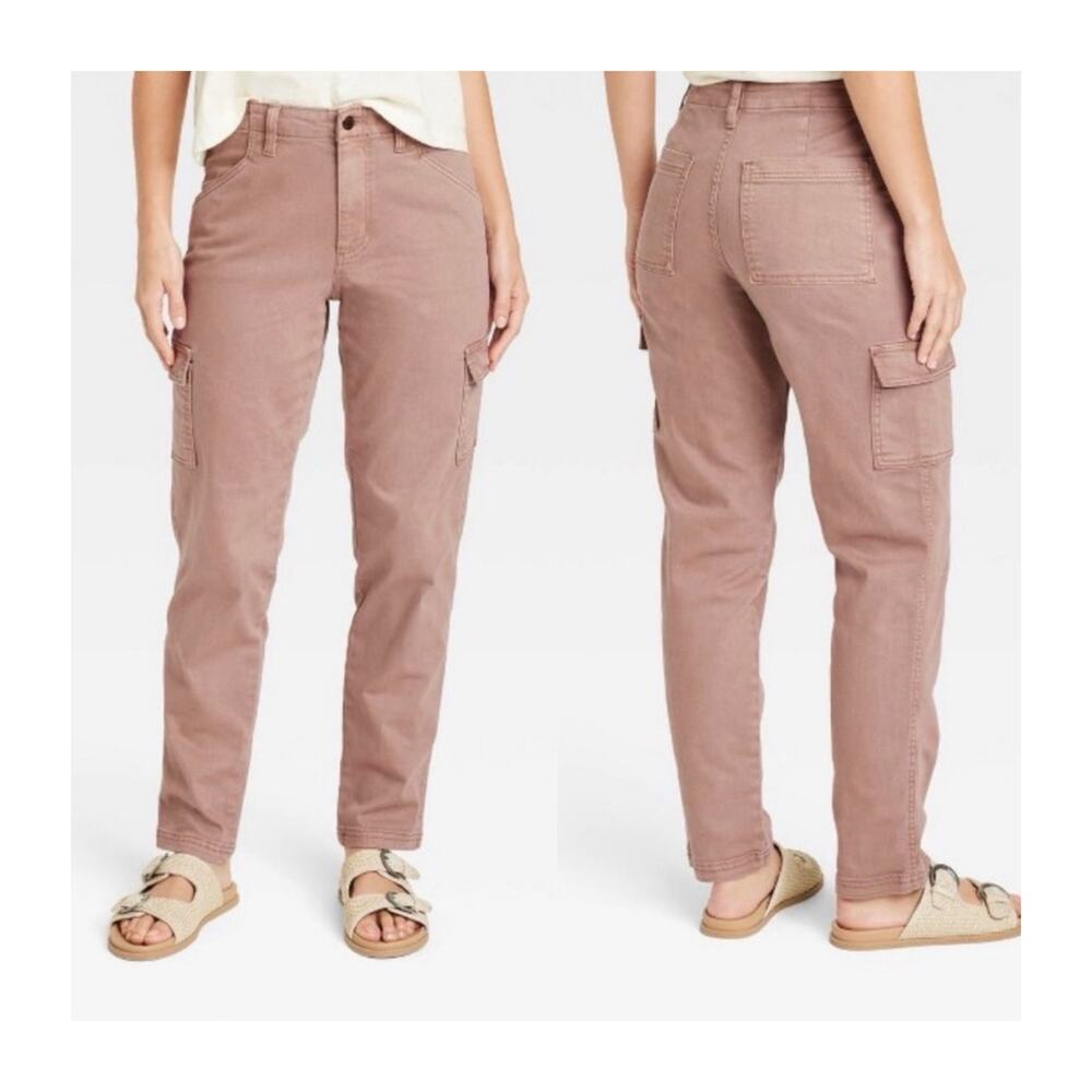 UNIVERSAL THREAD Boyfriend Fit Cargo Pants Light Brown Size 4/27 - Picture 1 of 13